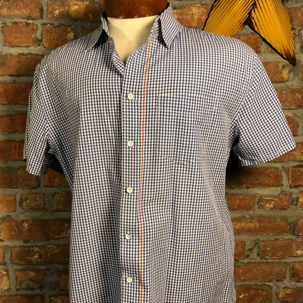 Rag & Bone Gingham Short Sleeve Shirt